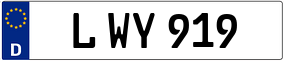Trailer License Plate